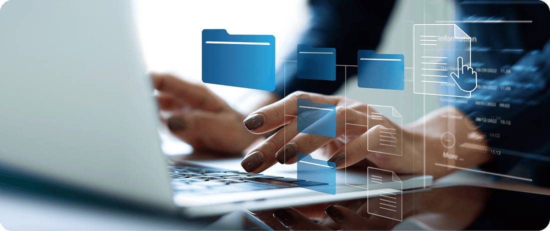 Hands coding and analyzing data in a digital strategy project